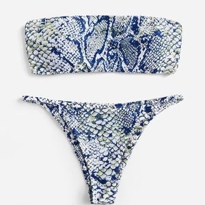 Shein snake print bikini